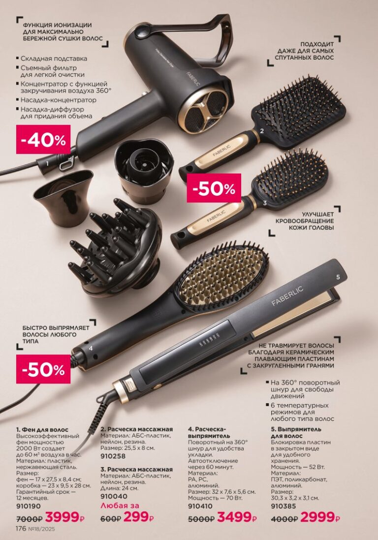Уход за волосами — страница 176 каталог Фаберлик 18 2025