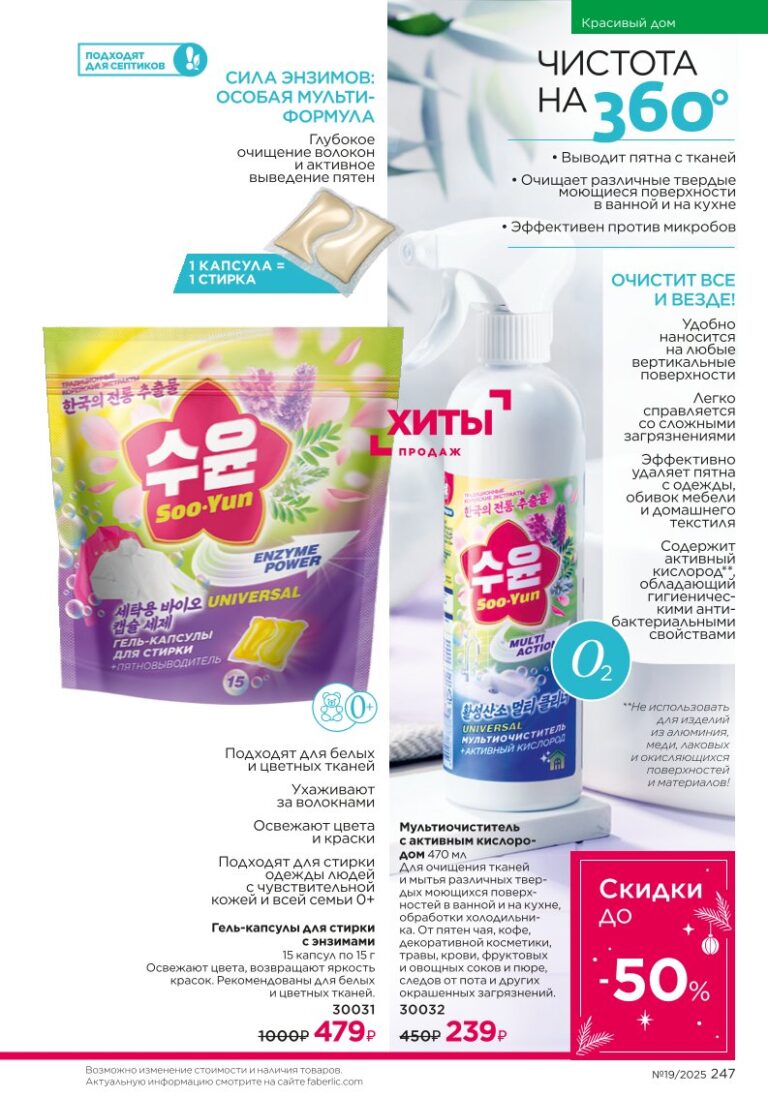 иллюстрация страницы «Красивый дом», стр. 247, каталог Faberlic 19/2025